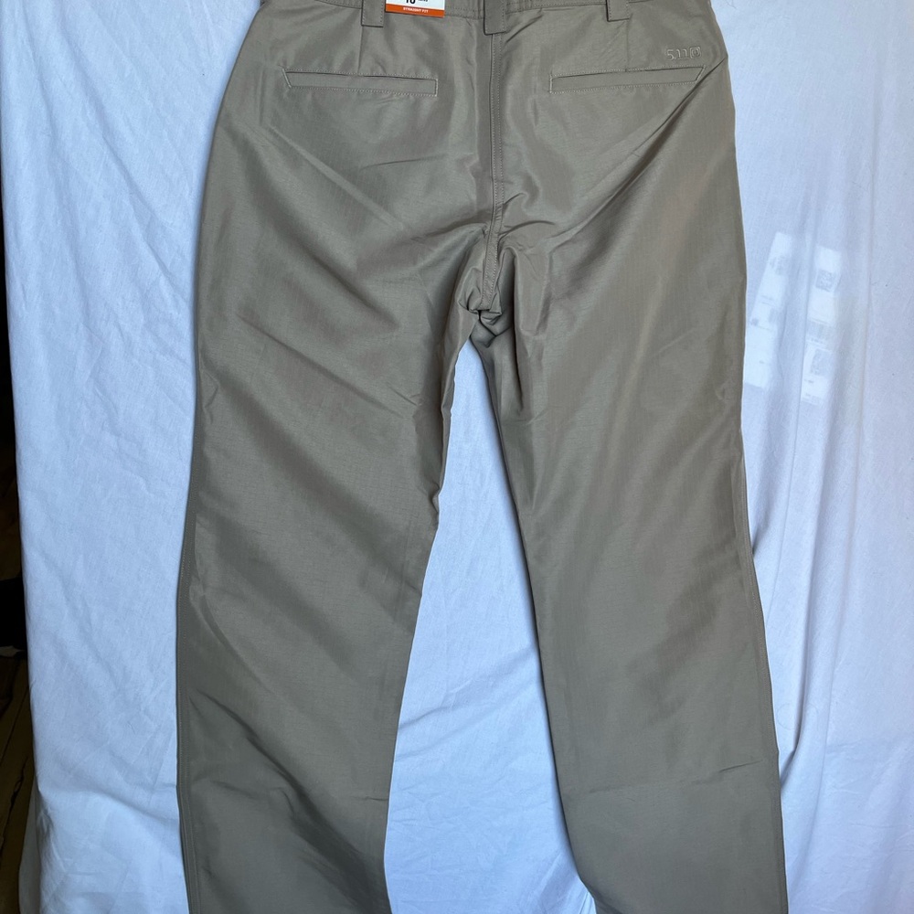 5.11 Tactical women’s fast-tac urban pant size 10 long in khaki NWT - Picture 11 of 11